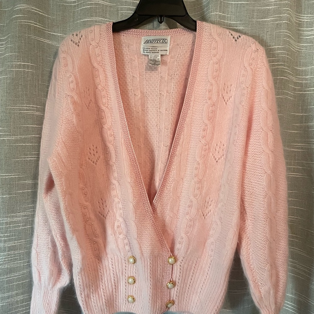 Pink cardigan